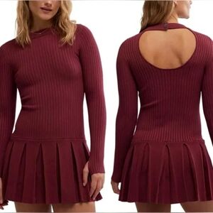Free‎ People Emmy Mini Dress in Aged Red Size Large